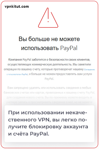 Блокировка аккаунта PayPal